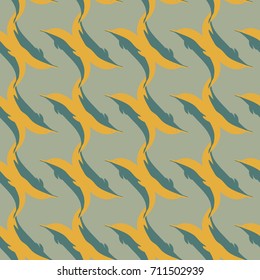 Seamless texture with a flock of dolphins under water, illustration for background
