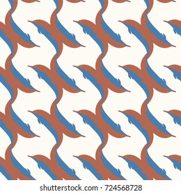 Seamless texture with a flock of dolphins under water, illustration for background