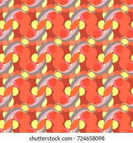 Seamless texture with a flock of dolphins under water, illustration for background