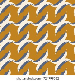 Seamless texture with a flock of dolphins under water, illustration for background