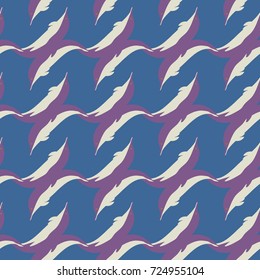 Seamless texture with a flock of dolphins under water, illustration for background