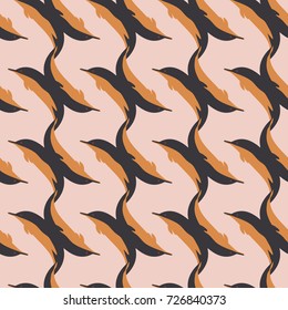 Seamless texture with a flock of dolphins under water, illustration for background