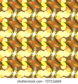 Seamless texture with a flock of dolphins under water, illustration for background