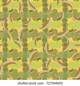 Seamless texture with a flock of dolphins under water, illustration for background