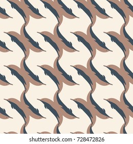 Seamless texture with a flock of dolphins under water, illustration for background