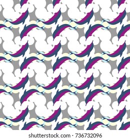 Seamless texture with a flock of dolphins under water, illustration for background