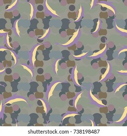 Seamless texture with a flock of dolphins under water, illustration for background