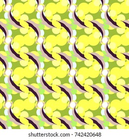 Seamless texture with a flock of dolphins under water, illustration for background