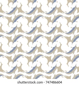 Seamless texture with a flock of dolphins under water, illustration for background