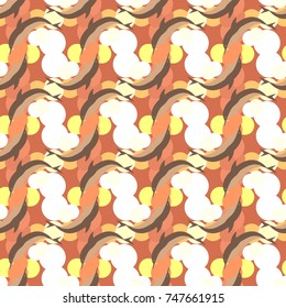 Seamless texture with a flock of dolphins under water, illustration for background