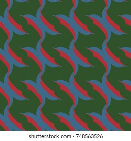 Seamless texture with a flock of dolphins under water, illustration for background