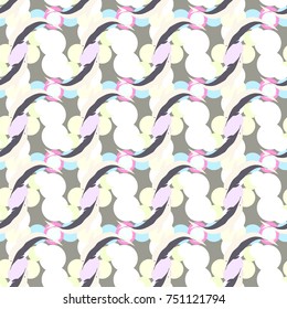 Seamless texture with a flock of dolphins under water, illustration for background
