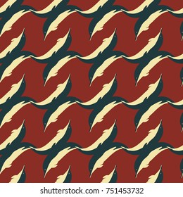 Seamless texture with a flock of dolphins under water, illustration for background