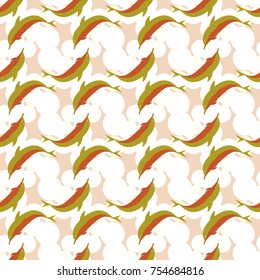 Seamless texture with a flock of dolphins under water, illustration for background