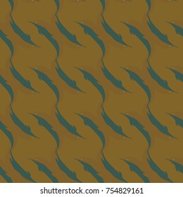 Seamless texture with a flock of dolphins under water, illustration for background