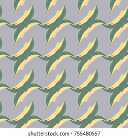 Seamless texture with a flock of dolphins under water, illustration for background