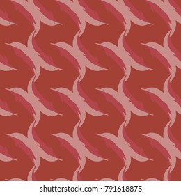 Seamless texture with a flock of dolphins under water, illustration for background