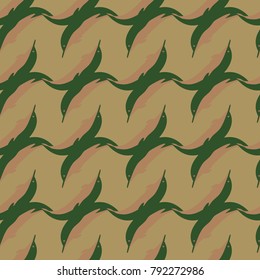 Seamless texture with a flock of dolphins under water, illustration for background