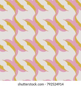 Seamless texture with a flock of dolphins under water, illustration for background