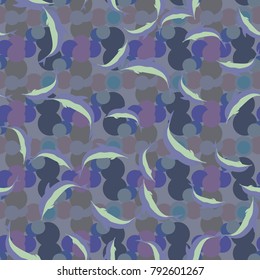 Seamless texture with a flock of dolphins under water, illustration for background