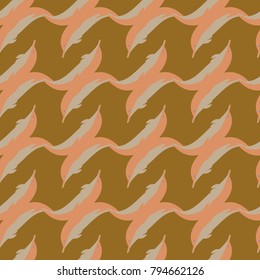Seamless texture with a flock of dolphins under water, illustration for background