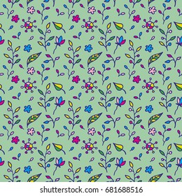 seamless texture with floral background, vector pattern, wallpaper