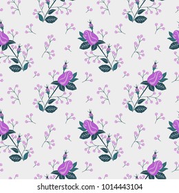 seamless texture with floral background, vintage pattern from flowers, wallpaper