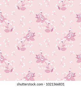 Seamless Texture Floral Background Vintage Pattern Stock Vector ...