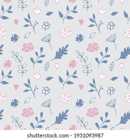 Textura sin soldadura con fondo floral, papel tapizado 