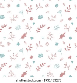 Textura sin soldadura con fondo floral, papel tapizado