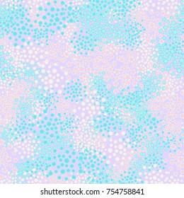 Seamless texture. Floral fireworks of 5 colors. Glamorous camouflage. Pattern for 3d modeling, design, wallpapers and textiles.