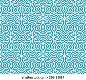 Seamless texture of floral ornament. Optical illusion. Vector illustration. For the interior design, printing, web and textile design.