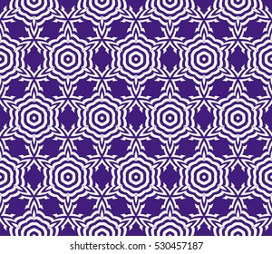 Seamless texture of floral ornament. Optical illusion. Vector illustration. For the interior design, printing, web and textile