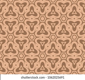 Seamless texture of floral ornament. Vector illustration. For the interior design, printing, web and floral textile.