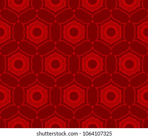 Seamless texture of floral ornament. Vector illustration. For the interior design, printing, web and textile, floral symbol