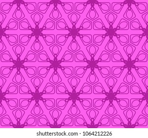 Seamless texture of floral ornament. Vector illustration. For the interior design, printing, web and textile.
