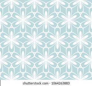 Seamless texture of floral ornament. Vector illustration. For the interior design, printing, web and textile