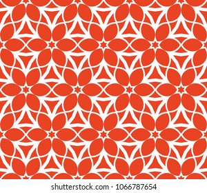 Seamless texture of floral ornament. Vector illustration. For the interior design, printing, web and textile.