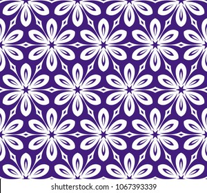Seamless texture of floral ornament. Vector illustration. For the interior design, printing, web and textile.