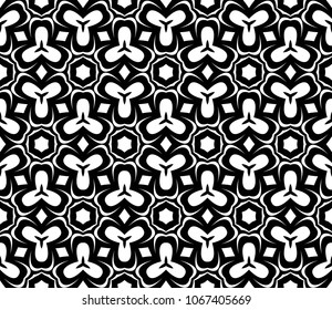Seamless texture of floral ornament. Vector illustration. For the interior design, printing, web and textile.