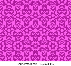Seamless texture of floral ornament. Vector illustration. For the interior design, printing, web and textile.
