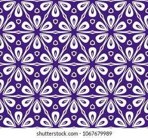 Seamless texture of floral ornament. Vector illustration. For the interior design, printing, web and textile.