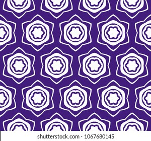 Seamless texture of floral ornament. Vector illustration. For the interior design, printing, web and textile