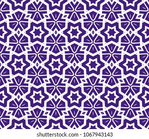 Seamless texture of floral ornament. Vector illustration. For the interior design, printing, web and textile.