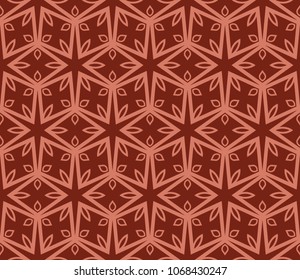 Seamless texture of floral ornament. Vector illustration. For the interior design, printing, web and textile