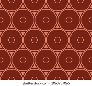 Seamless texture of floral ornament. Vector illustration. For the interior design, printing, web and textile