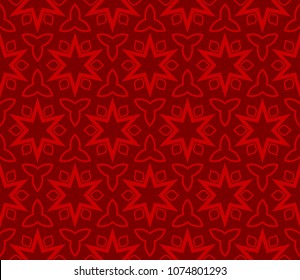 Seamless texture of floral ornament. Vector illustration. For the interior design, printing, web and textile, floral symbol