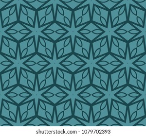 Seamless texture of floral ornament. Vector illustration. For the interior design, printing, web and floral textile.