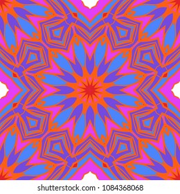 Seamless texture of floral ornament. Vector illustration. For the interior design, printing, web and textile, fashion print