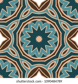 Textura sin fisuras de adorno floral. Ilustración vectorial. Para el diseño de interiores, impresión, Web y textil, impresión de moda
